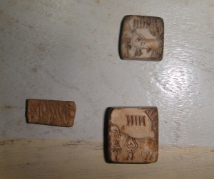 Faience Seals, 2,500 BC - courtesy Government Museum, Chenna